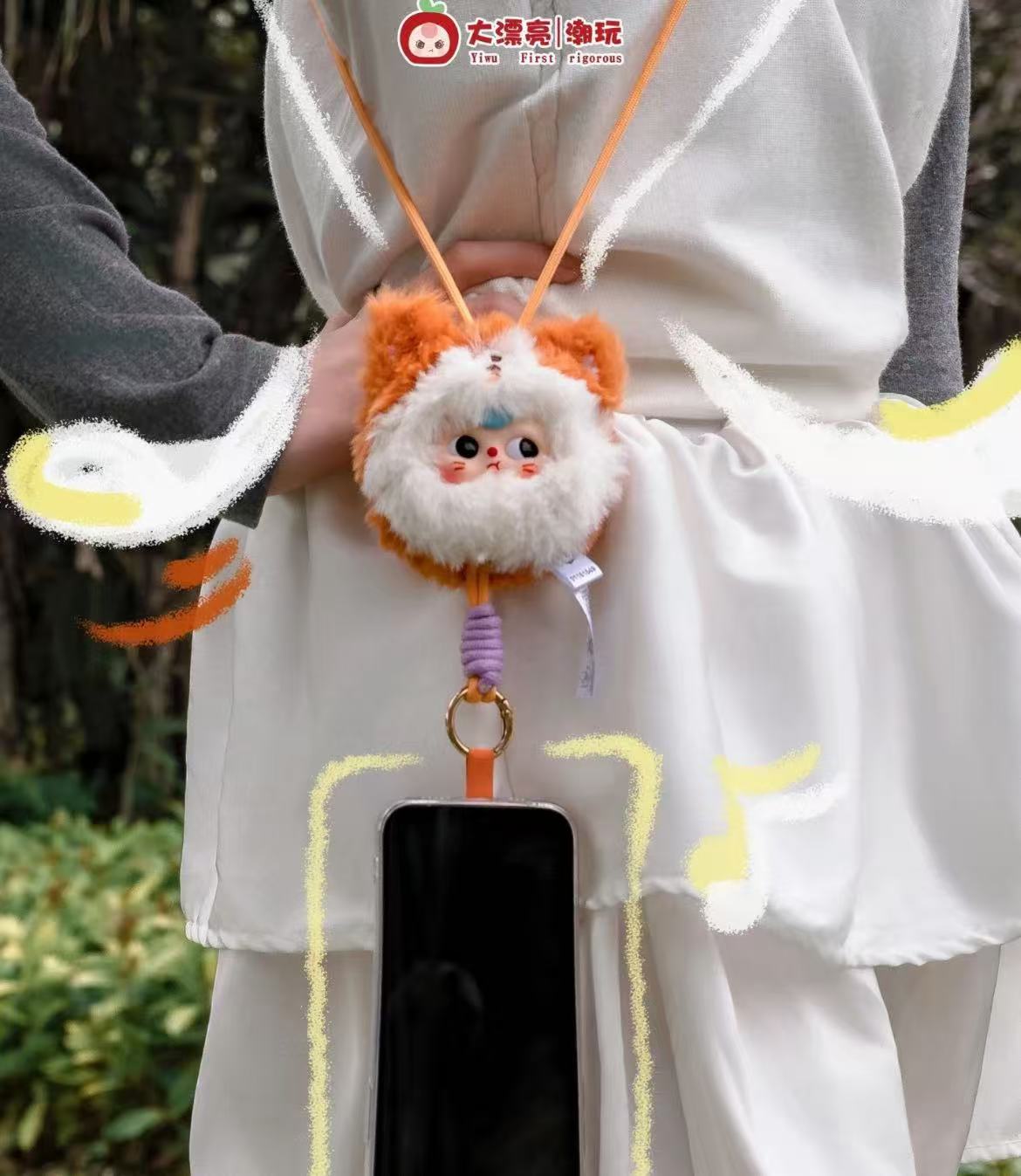 Baby Three Mobile phone lanyard blind box