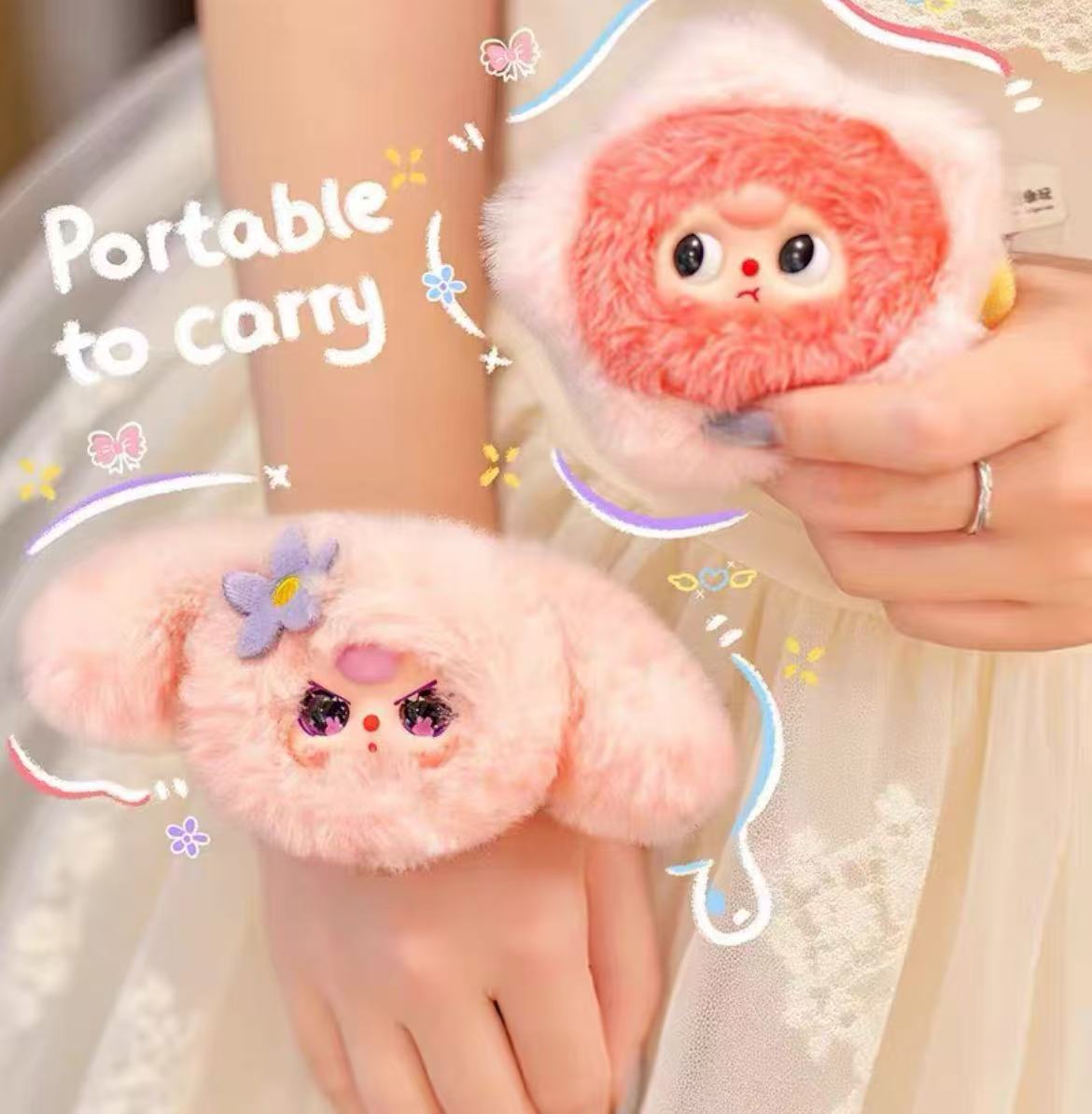 Special deal:BabyThree Flower Hair Ring Blind box buy 3 get 1 keychain