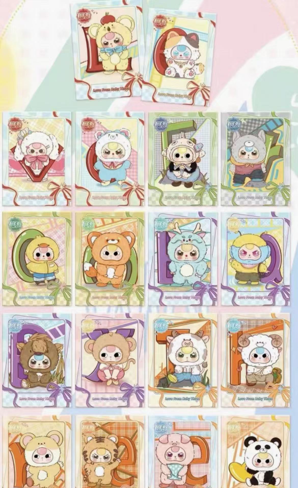 Baby three cards and card book