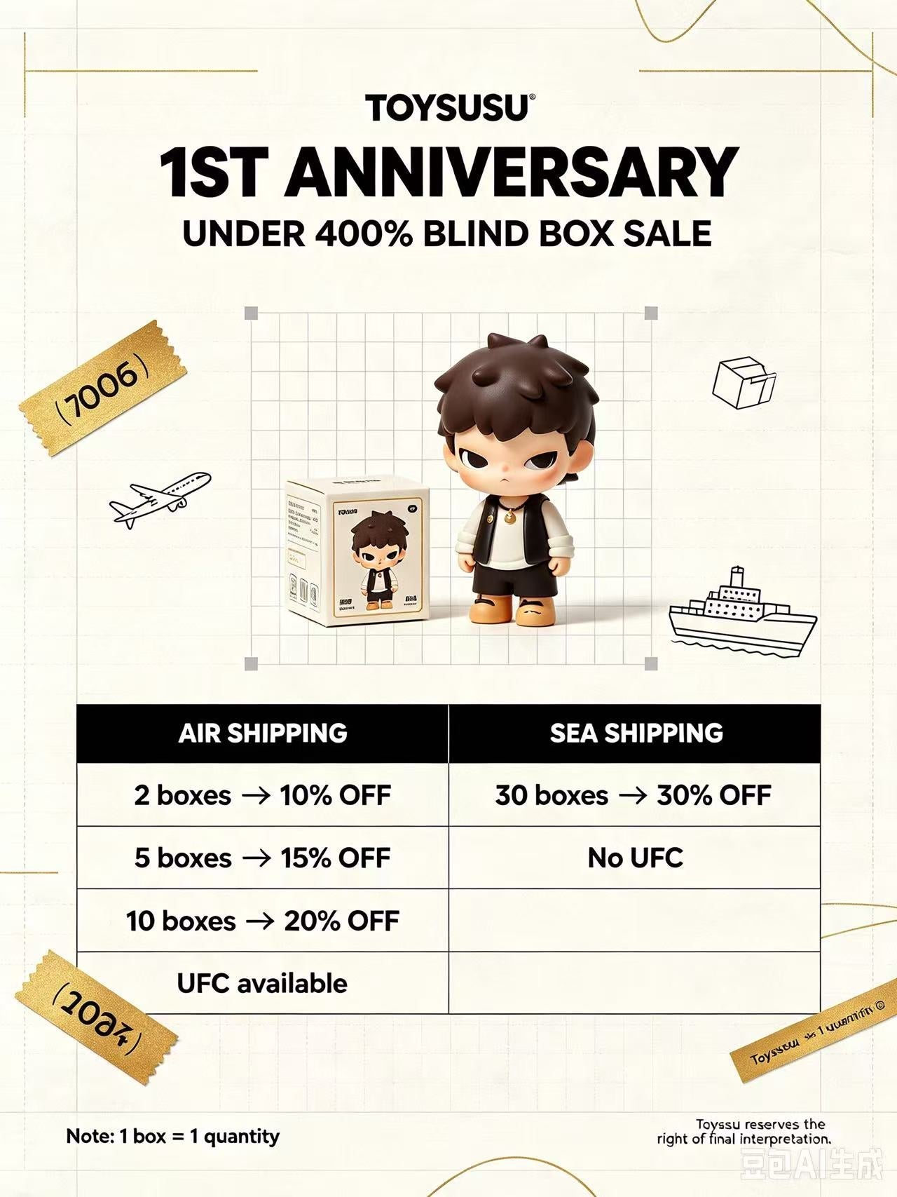 【under 400% size】TOYSUSU 1ST ANNIVERSARY