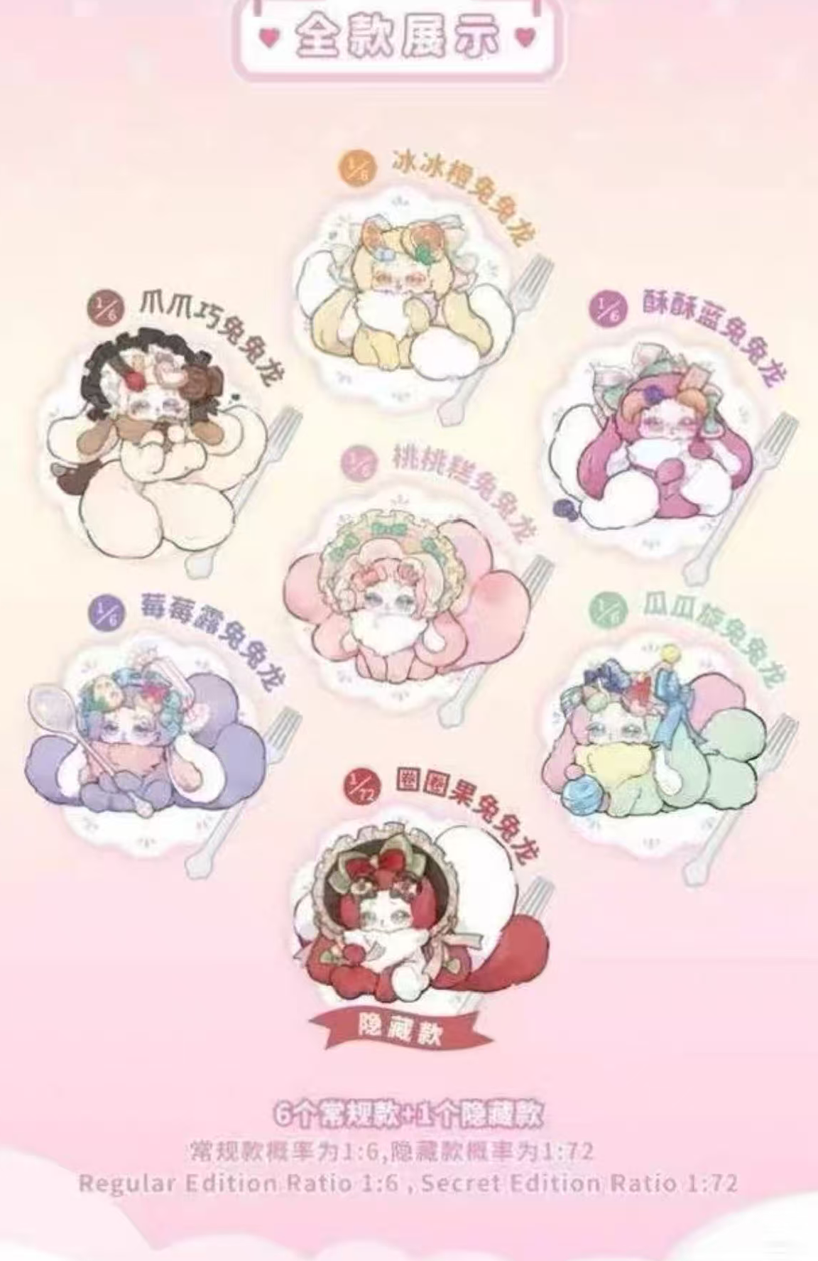 Tutulong Fantasy Creatures V4 Honey Sweet Star Record Series Plush Blind Box