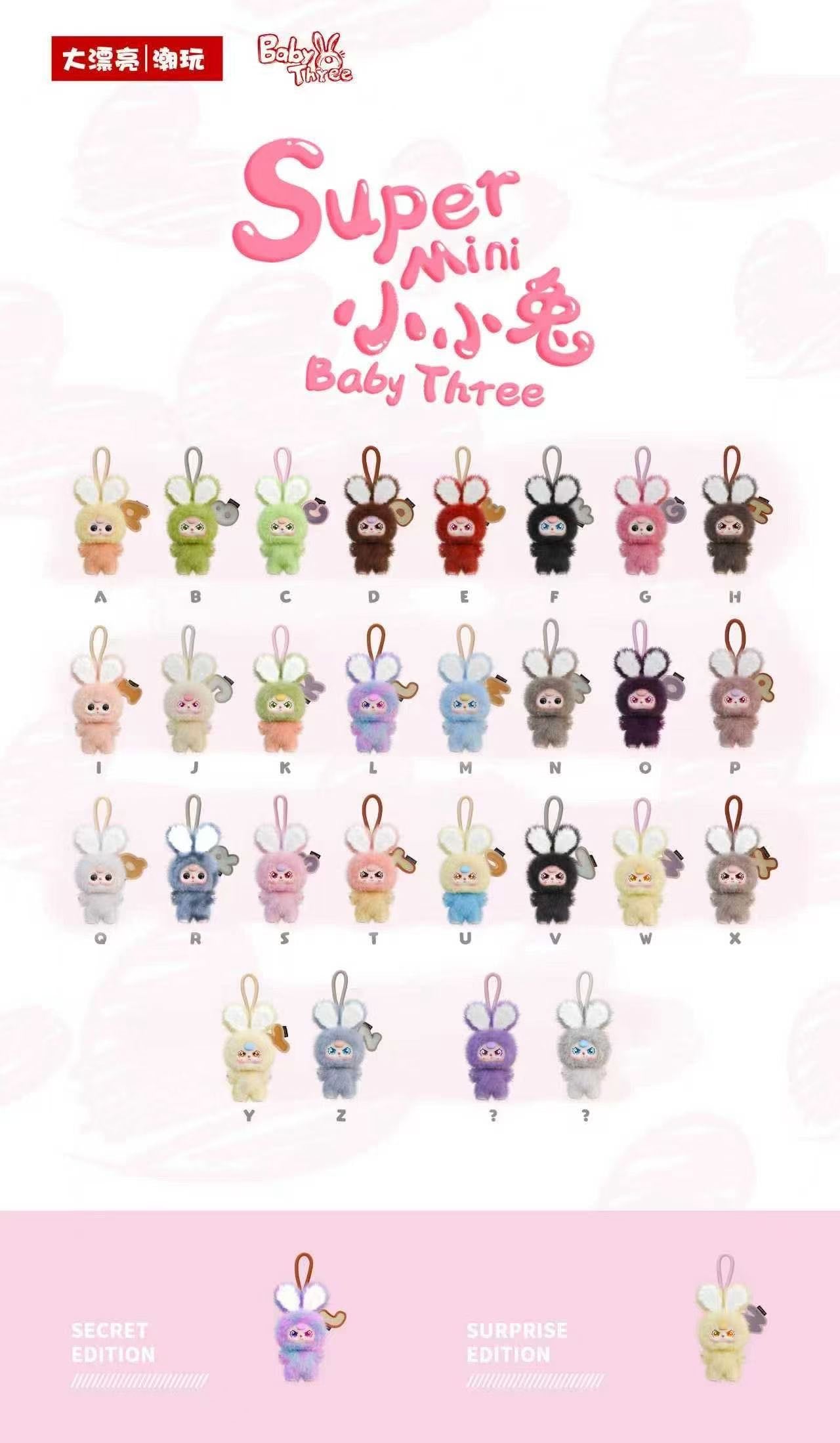Baby Three super mini Bunny Blind Box