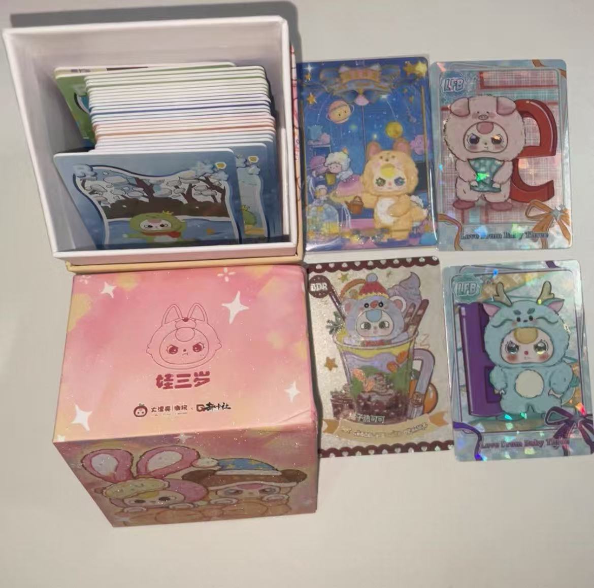 Baby three cards and card book