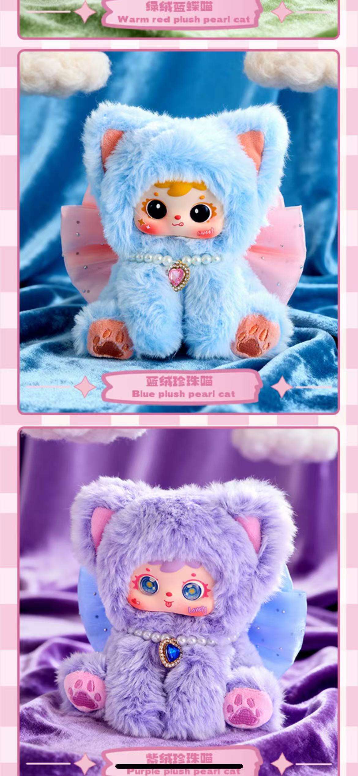 Samuel Velvet Rainbow Cat blind  boc