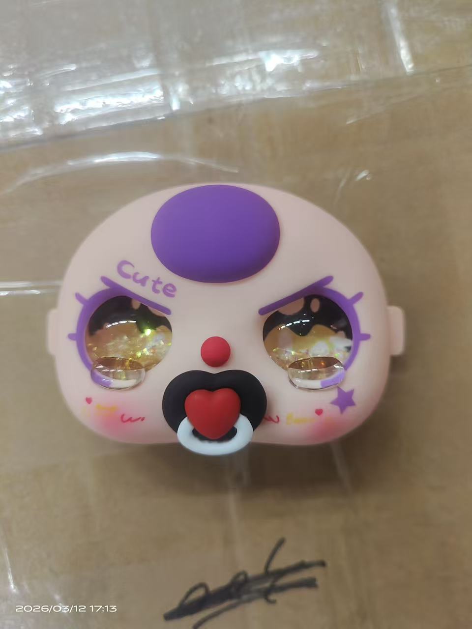 Baby Three Paci face eyes shoes